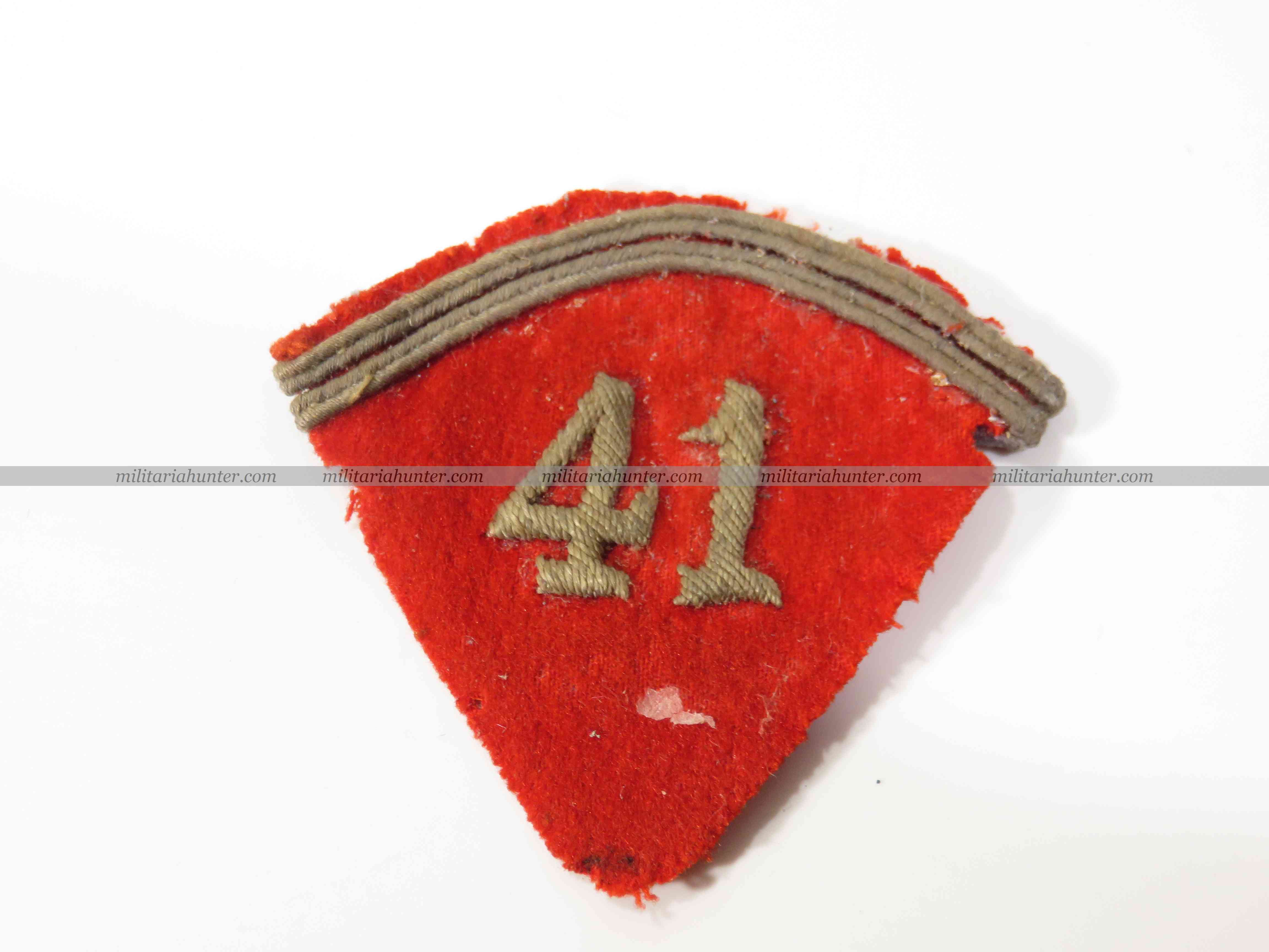 militaria : Patte de col 41ème d'artillerie - ww1 french collar tab