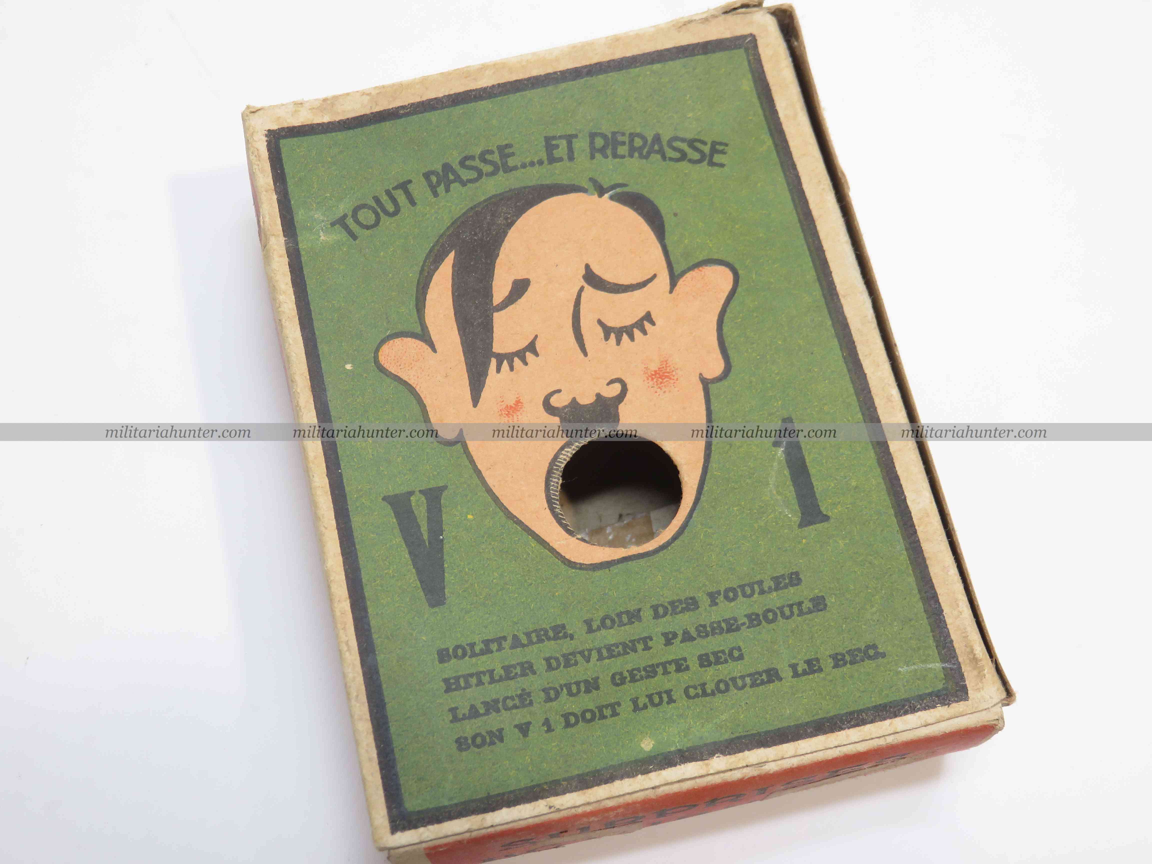 militaria : Jeu surprise d'enfant propagande anti-Hitler 1944-1945