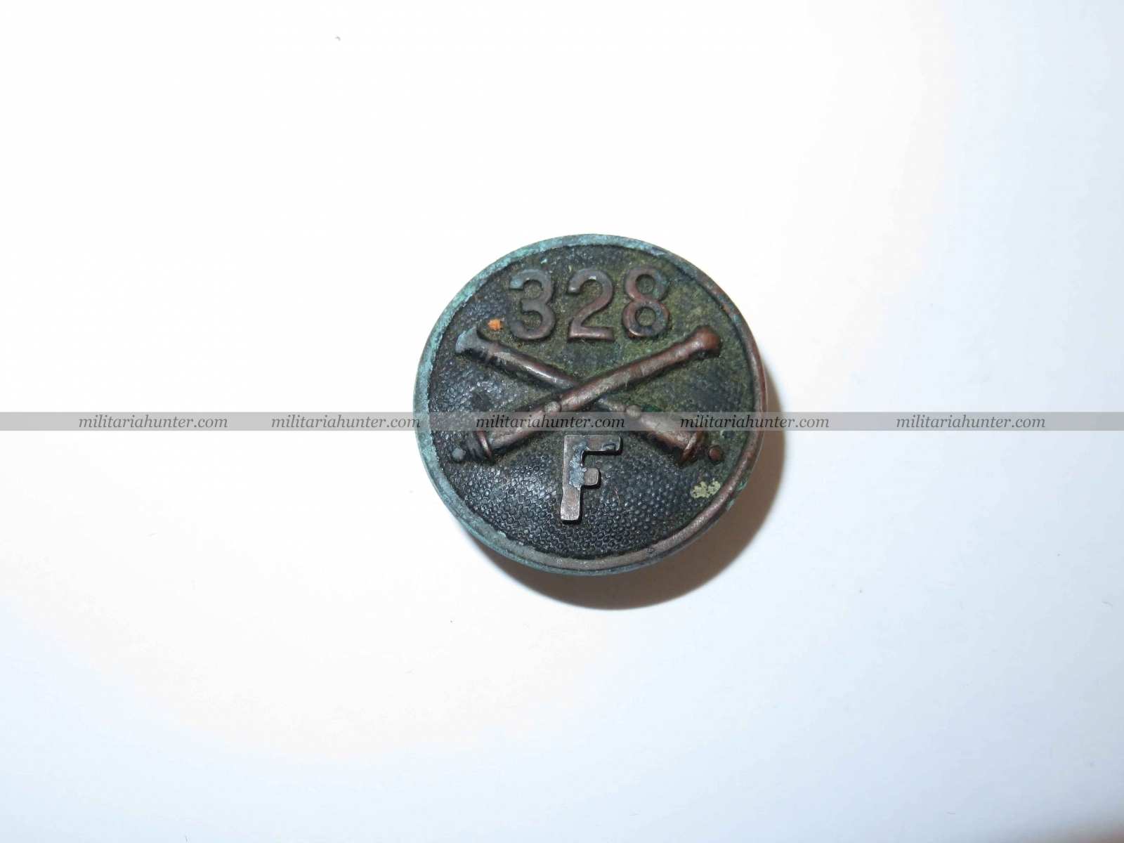 militaria : Collar disc 328th Artillery ww1