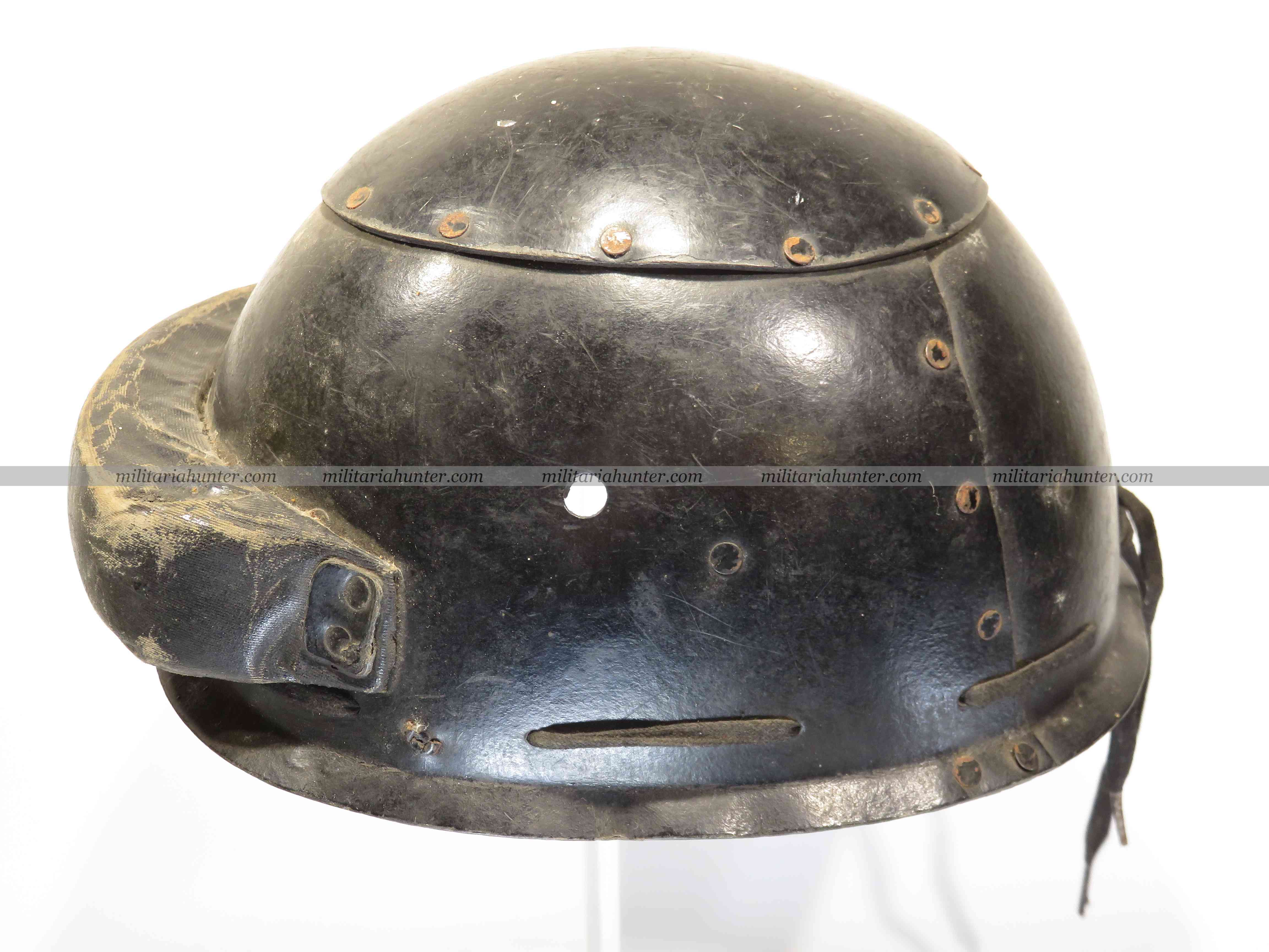 militaria : ww2 british HCRAC Helmet Crash Royal Armoured Corps 1st pattern