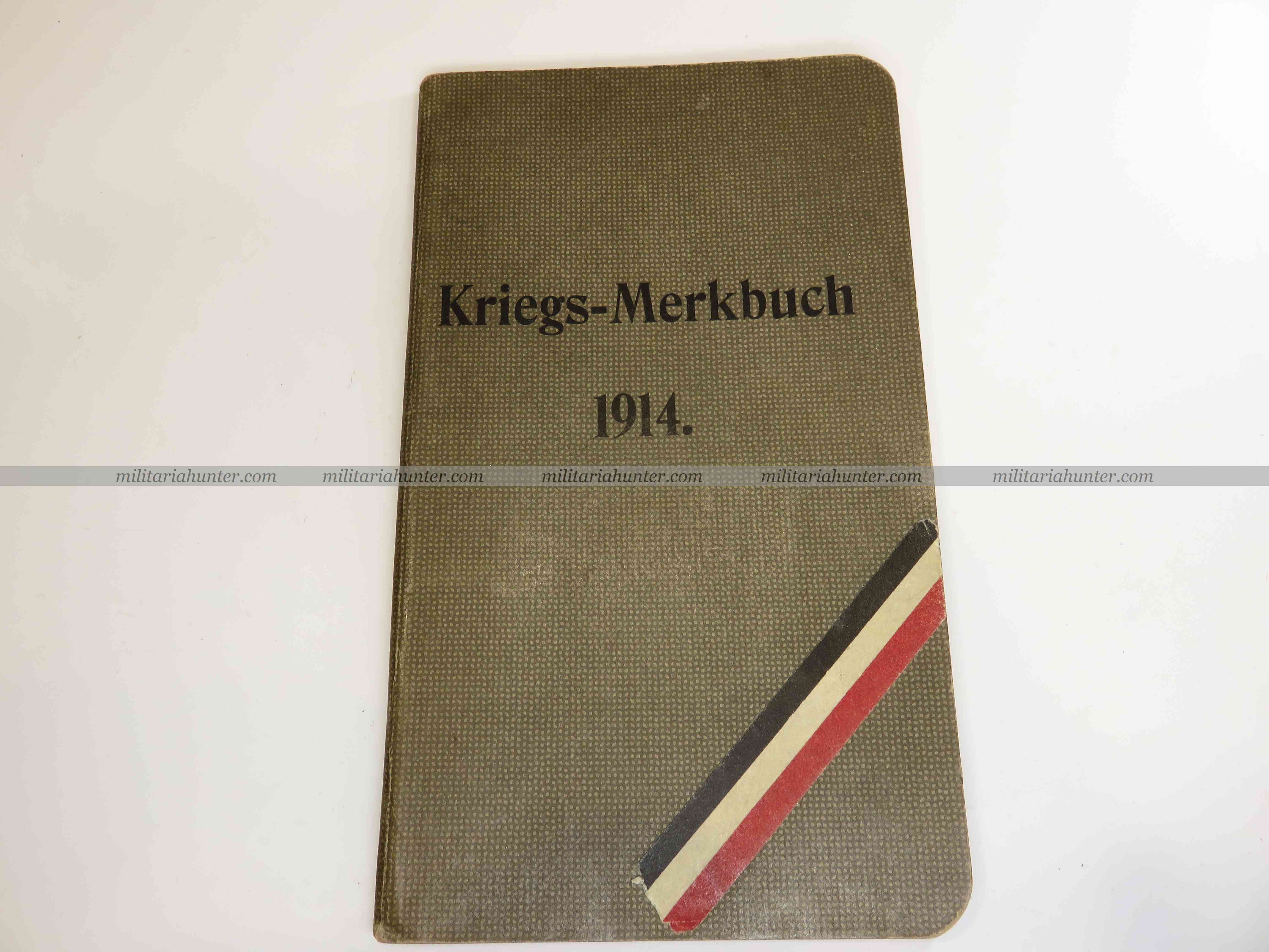 militaria : Carnet agenda patriotique de 1914 du Grenadier Regiment 9 Colberg