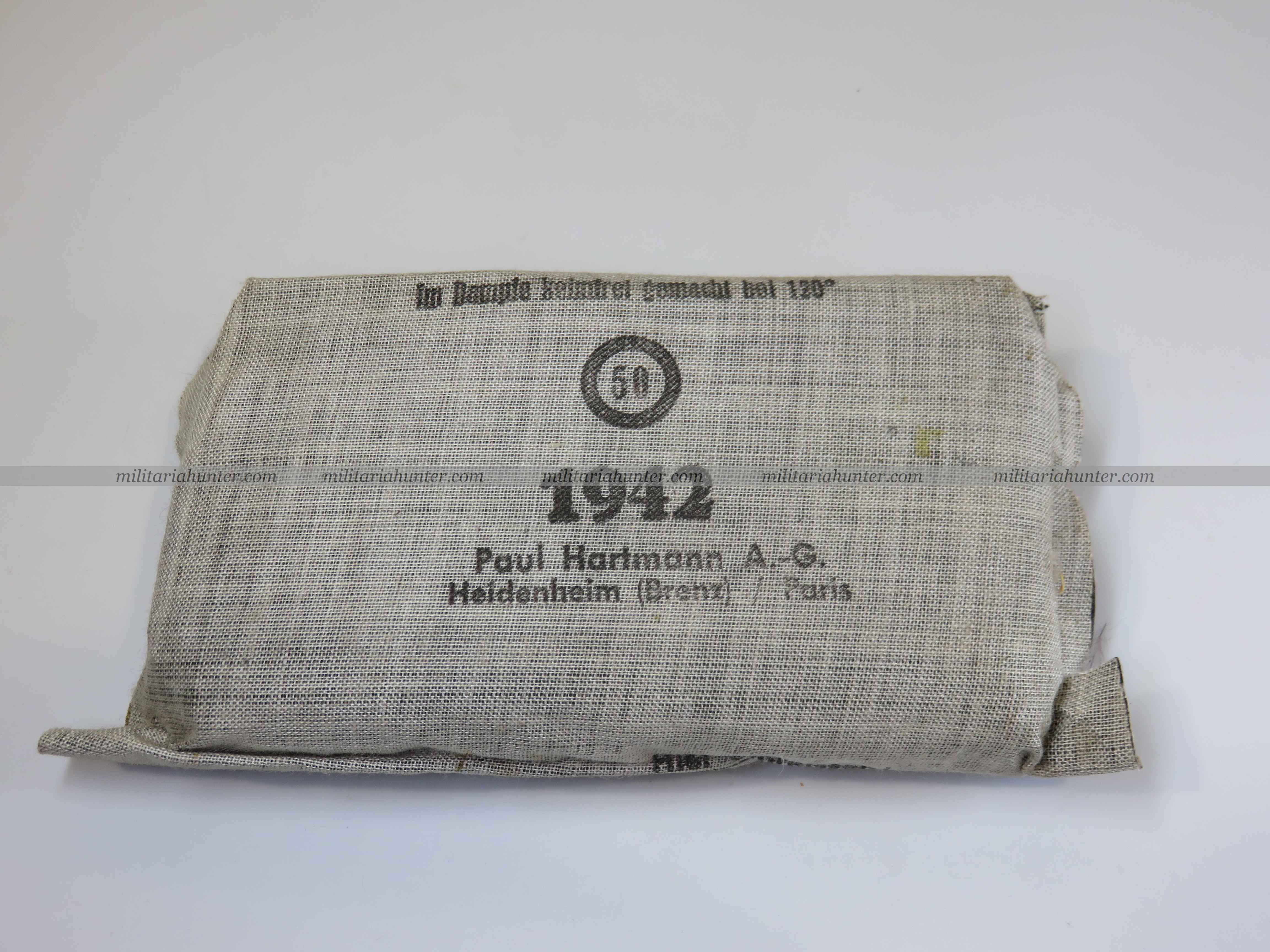 militaria : ww2 german first aid - pansement allemand 1942