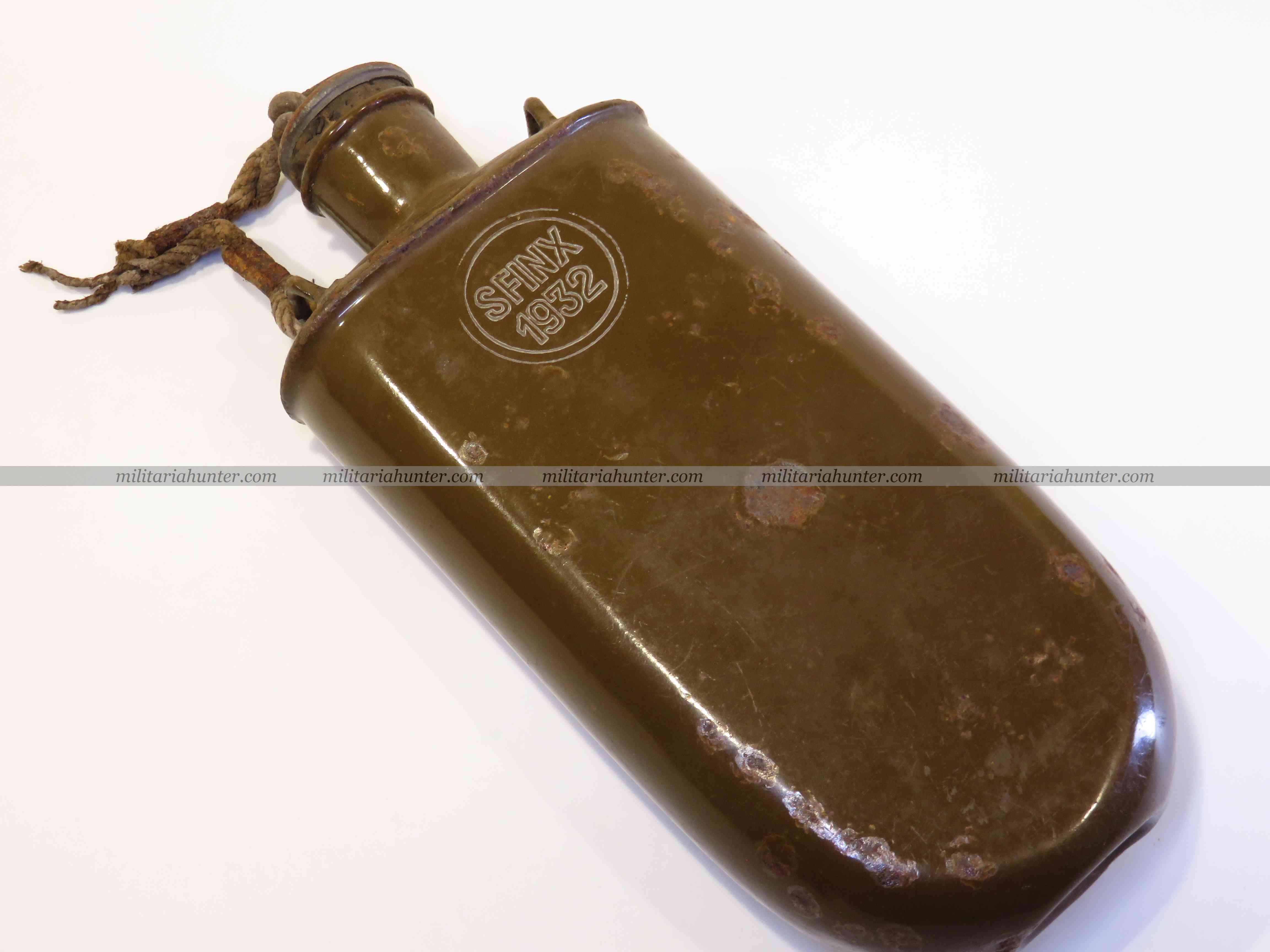 militaria : KuK Feldflasche SPHINX 1932 - gourde autrichienne - Austrian canteen