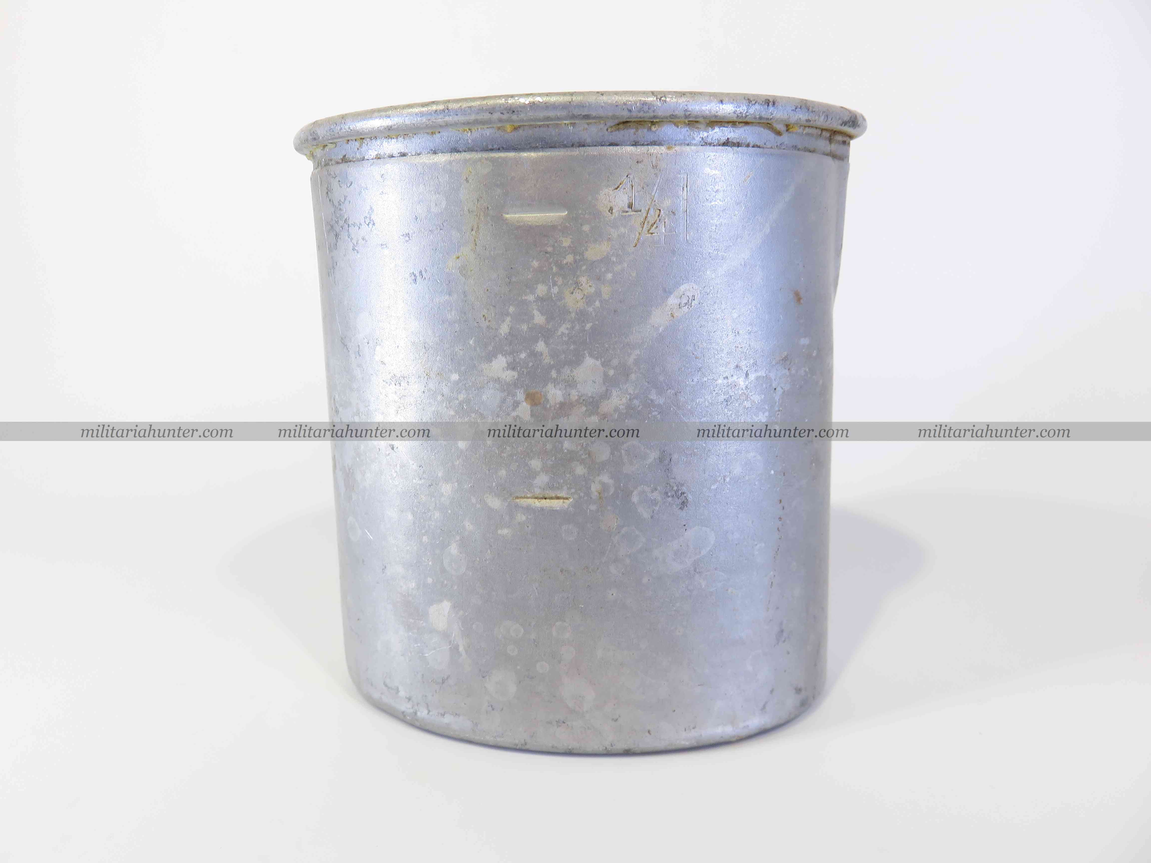 militaria : Quart allemand ww2 german drink cup - Trinkbecher