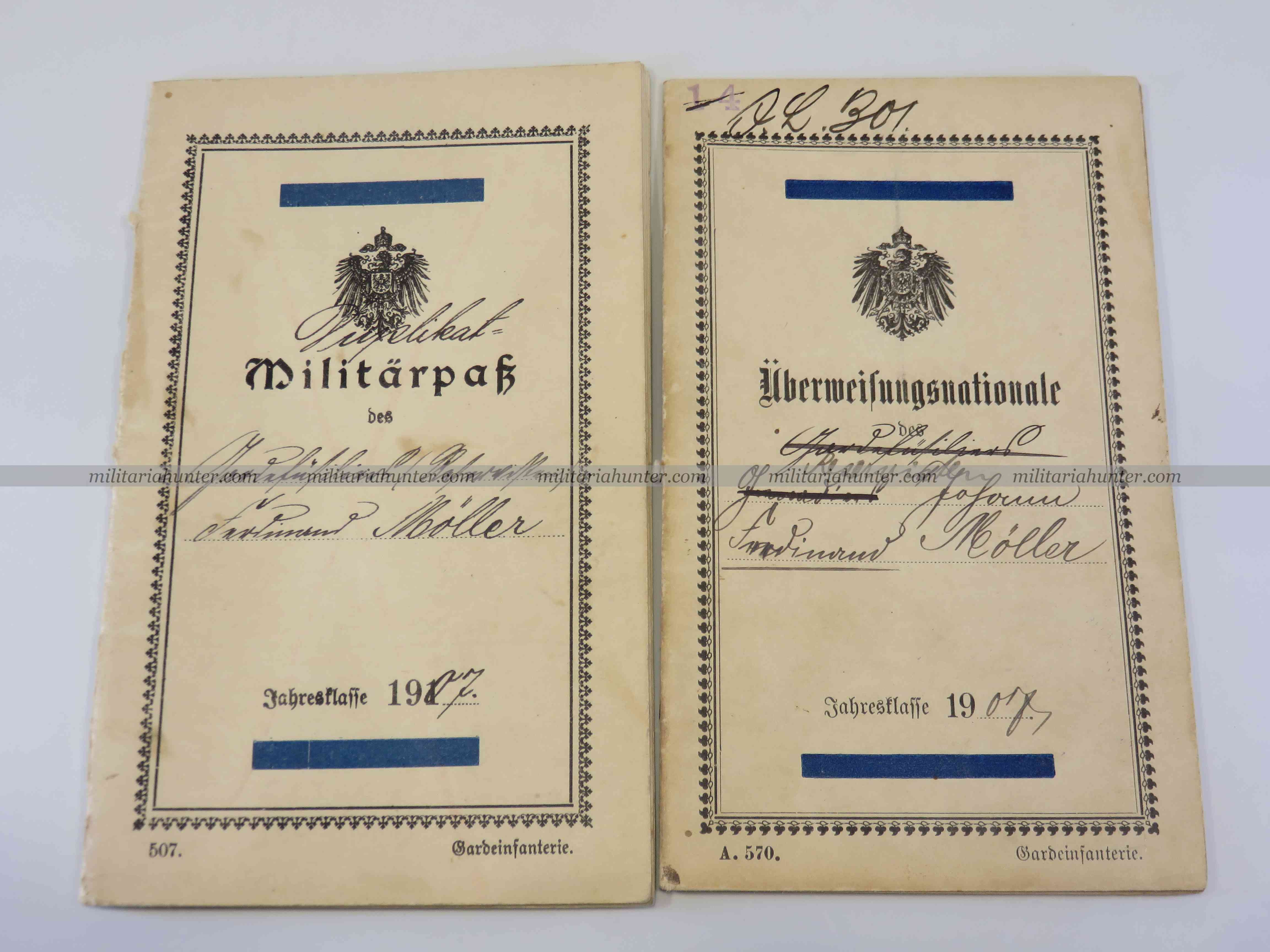 militaria : Militärpass + Überweisungsnationale LEHR INFANTERIE REGIMENT