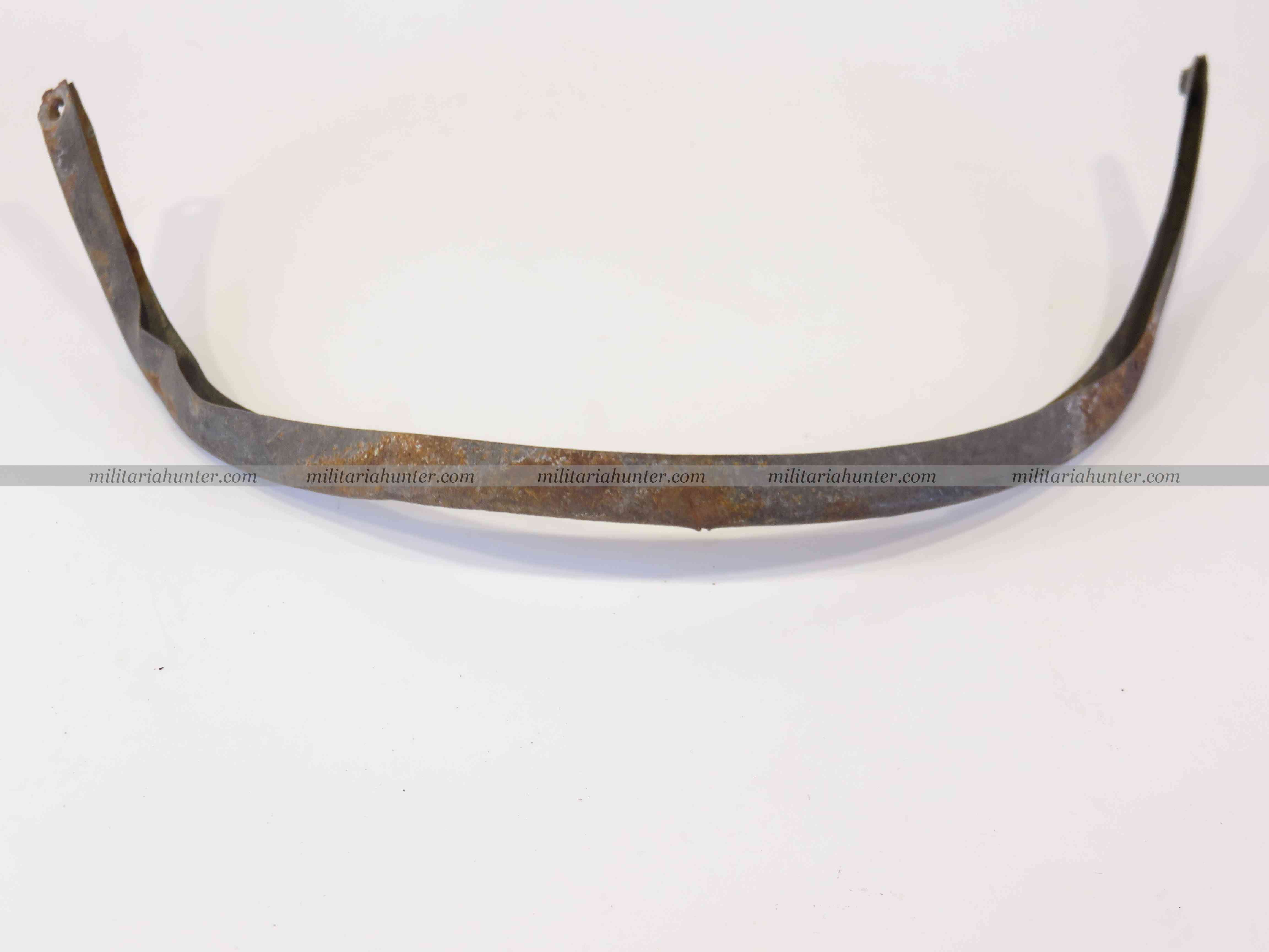 militaria : Jonc de renfort de visière casque à pointe M1915 front rim