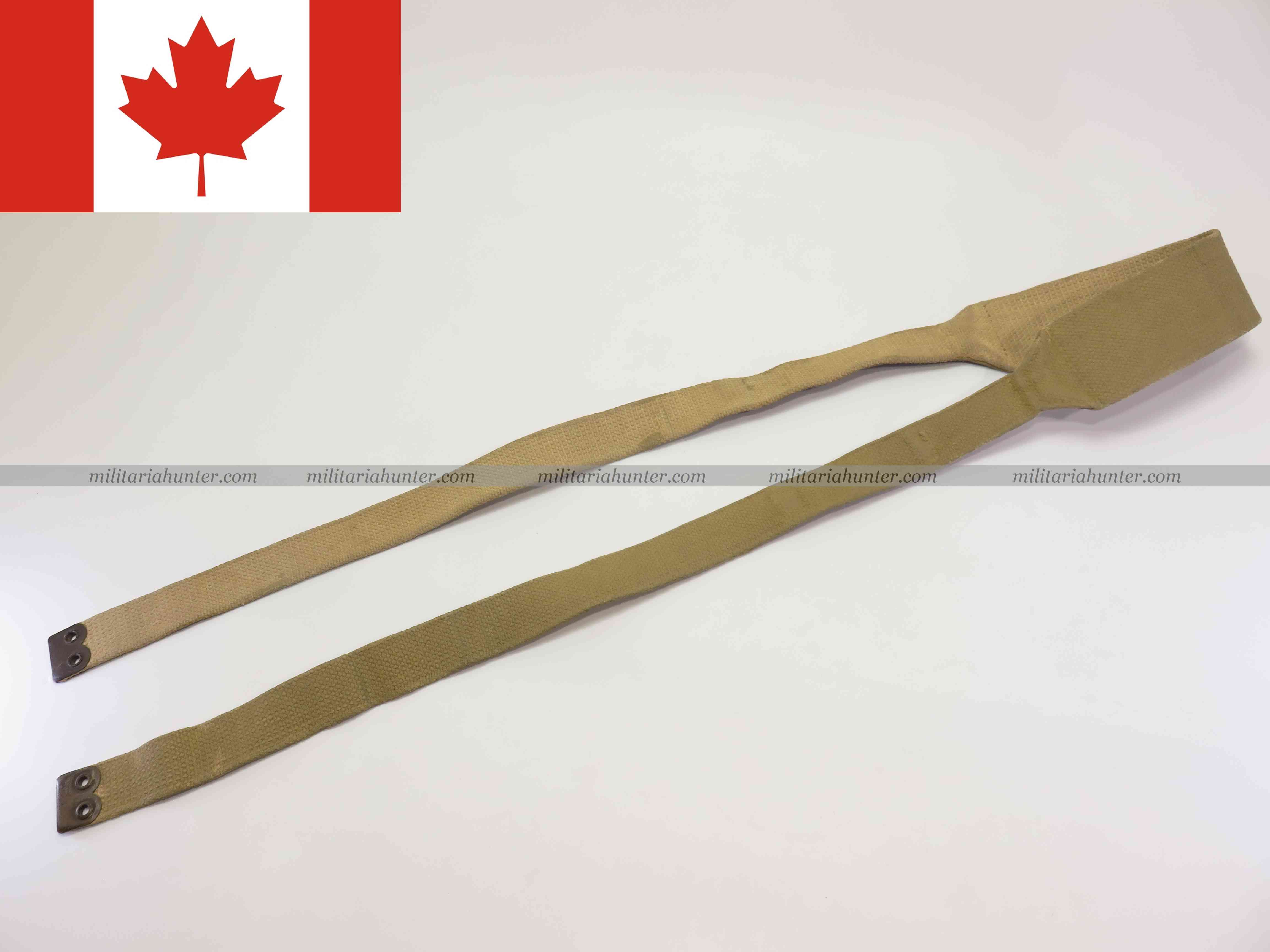 militaria : WW2 Canada bretelle de brelage