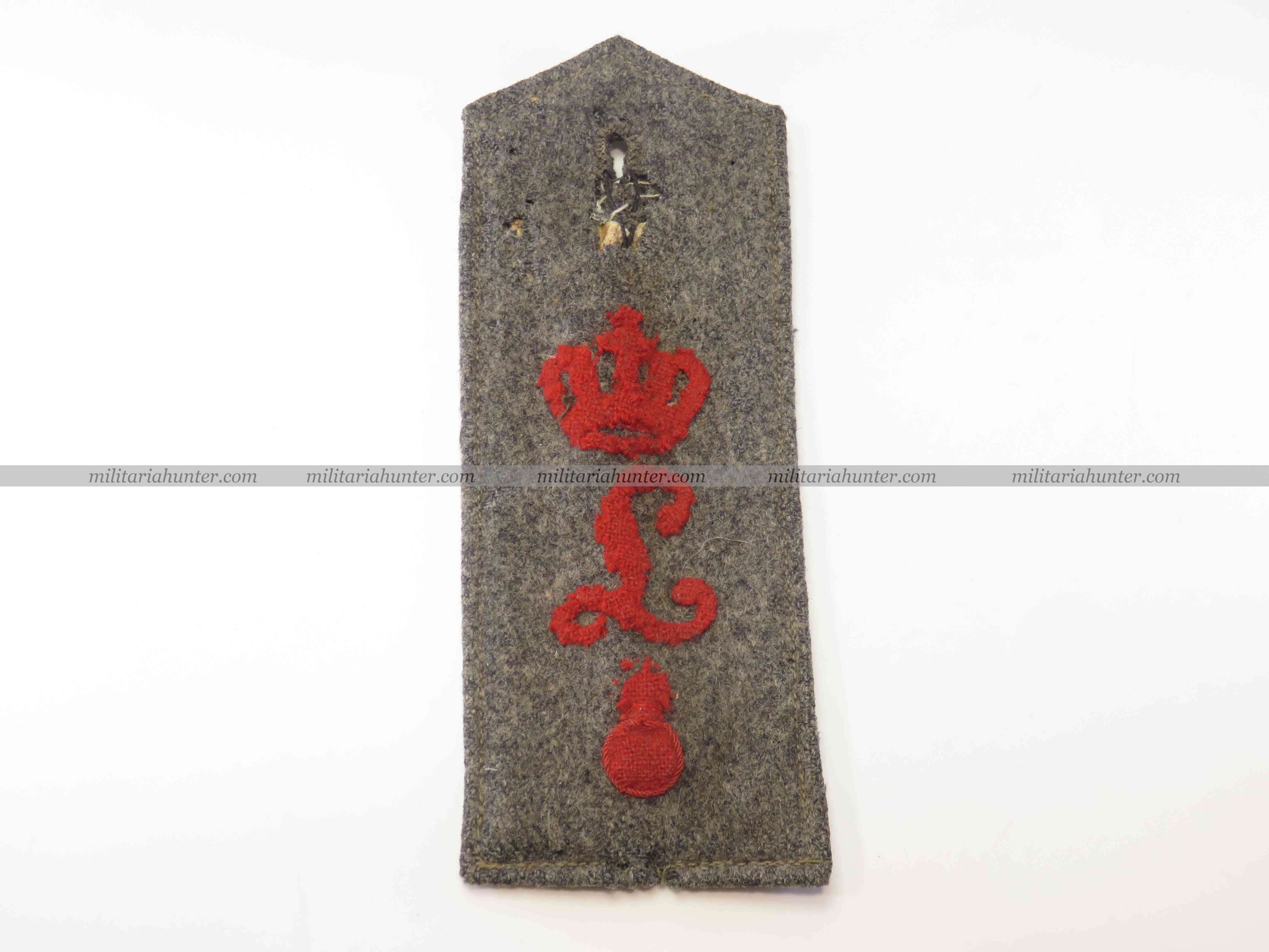 militaria : ww1 german Württemberg shoulder board FAR29 M1914 patte d'épaule