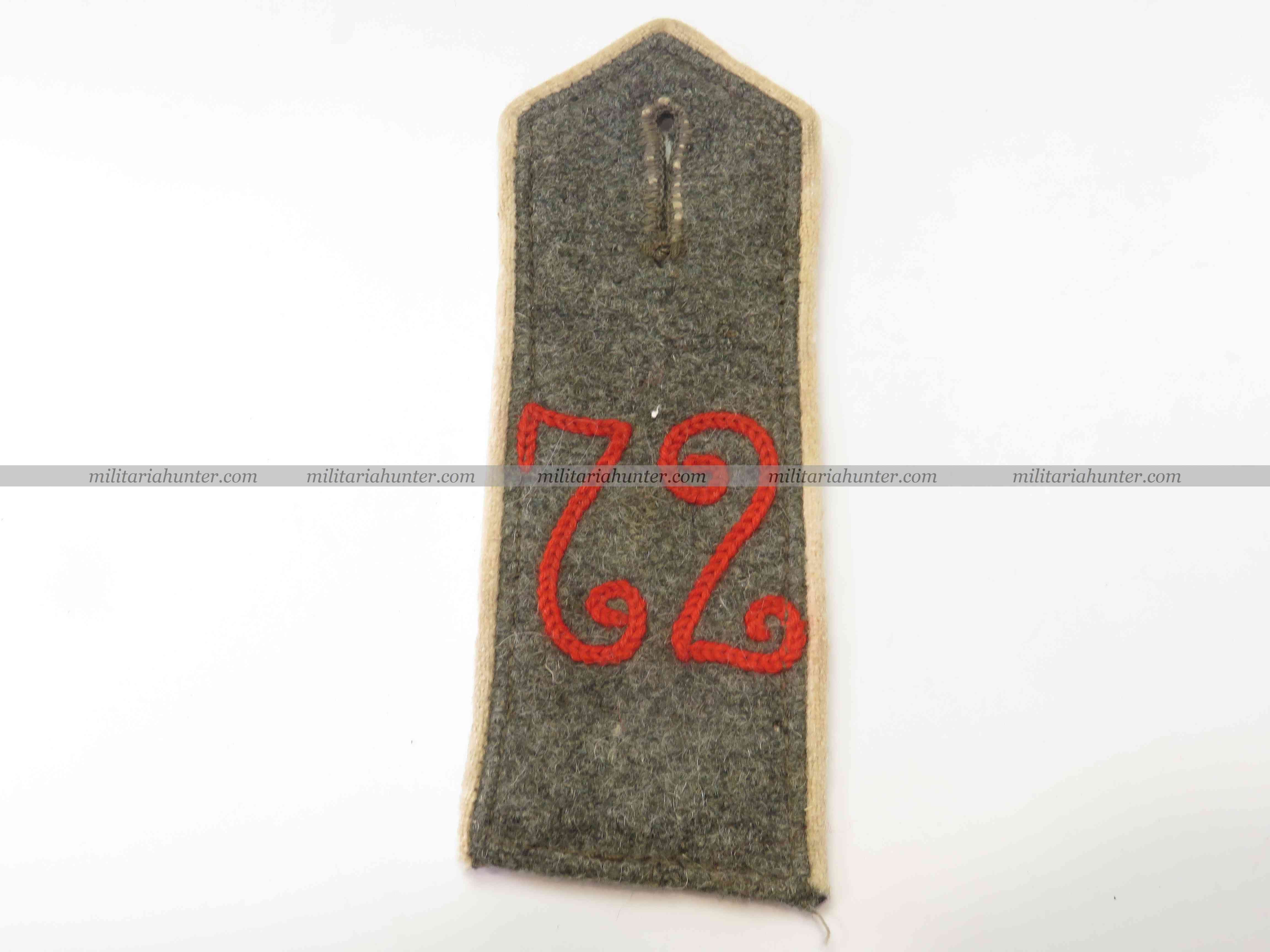 militaria : ww1 german shoulder board JR72 patte d'épaule M1915