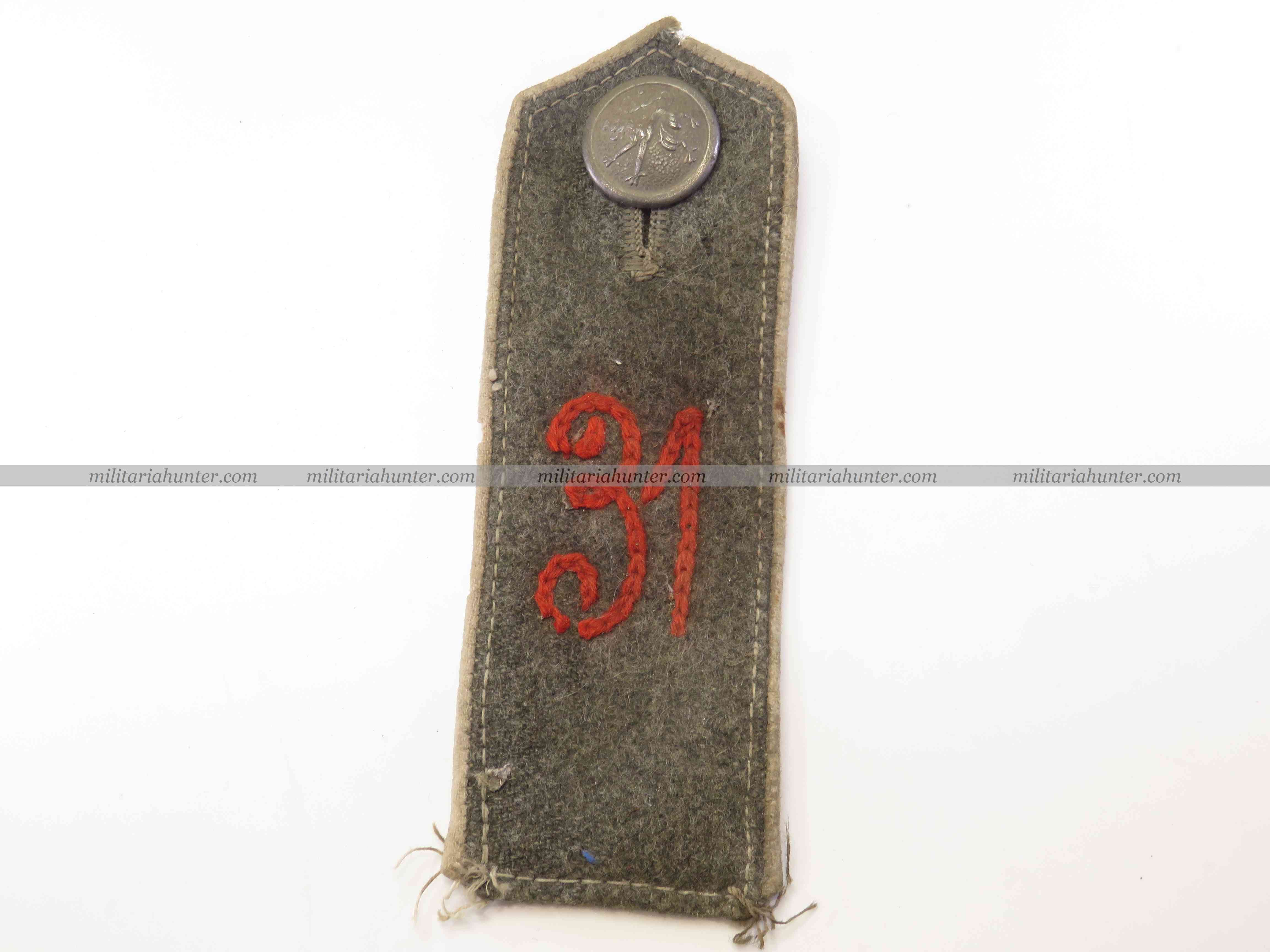 militaria : ww1 bavarian shoulder board M1915 Bay 31IR - patte d'épaule bavaroise