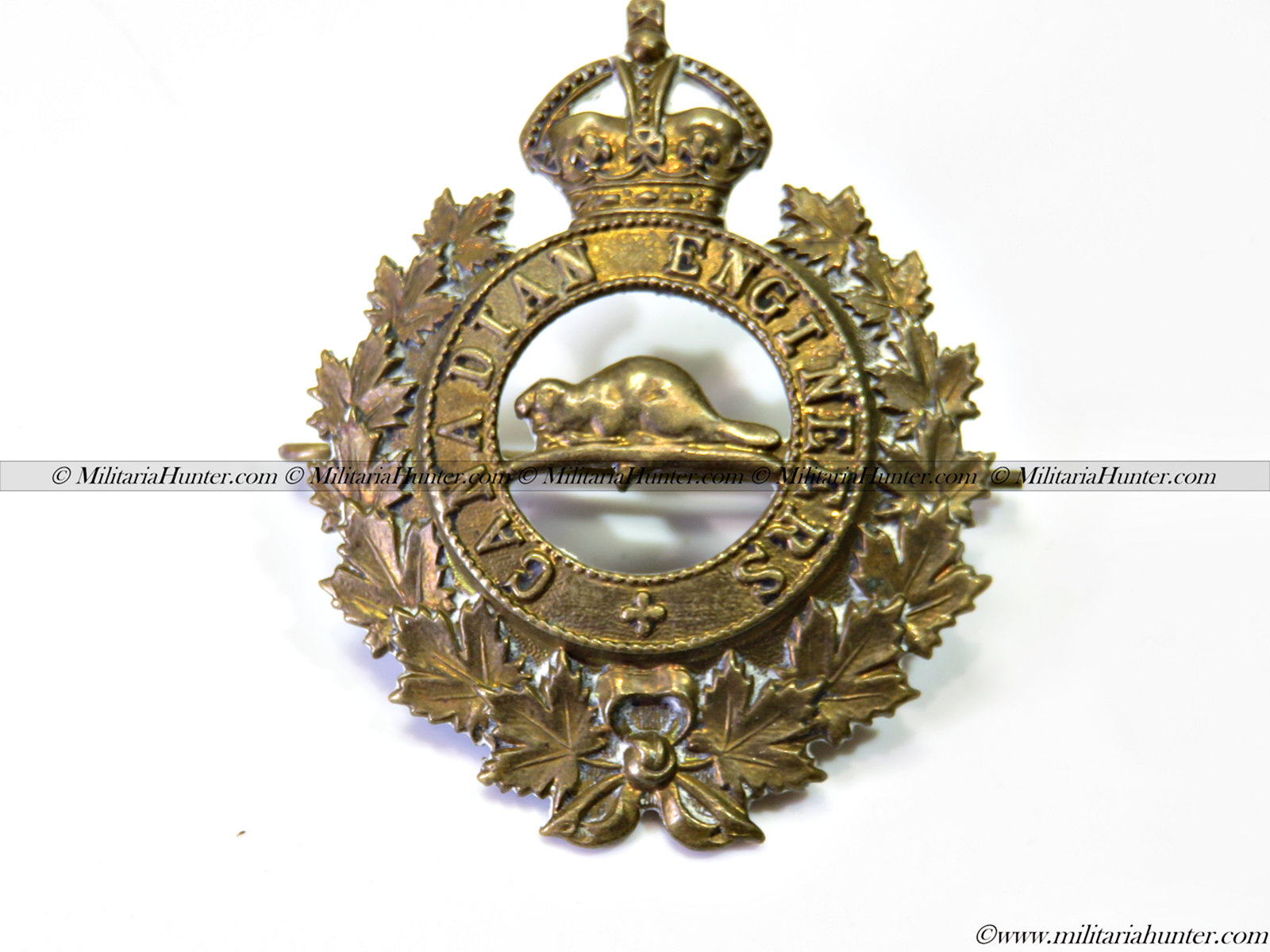 militaria : ww1 CEF Canadian Engineers Cap badge
