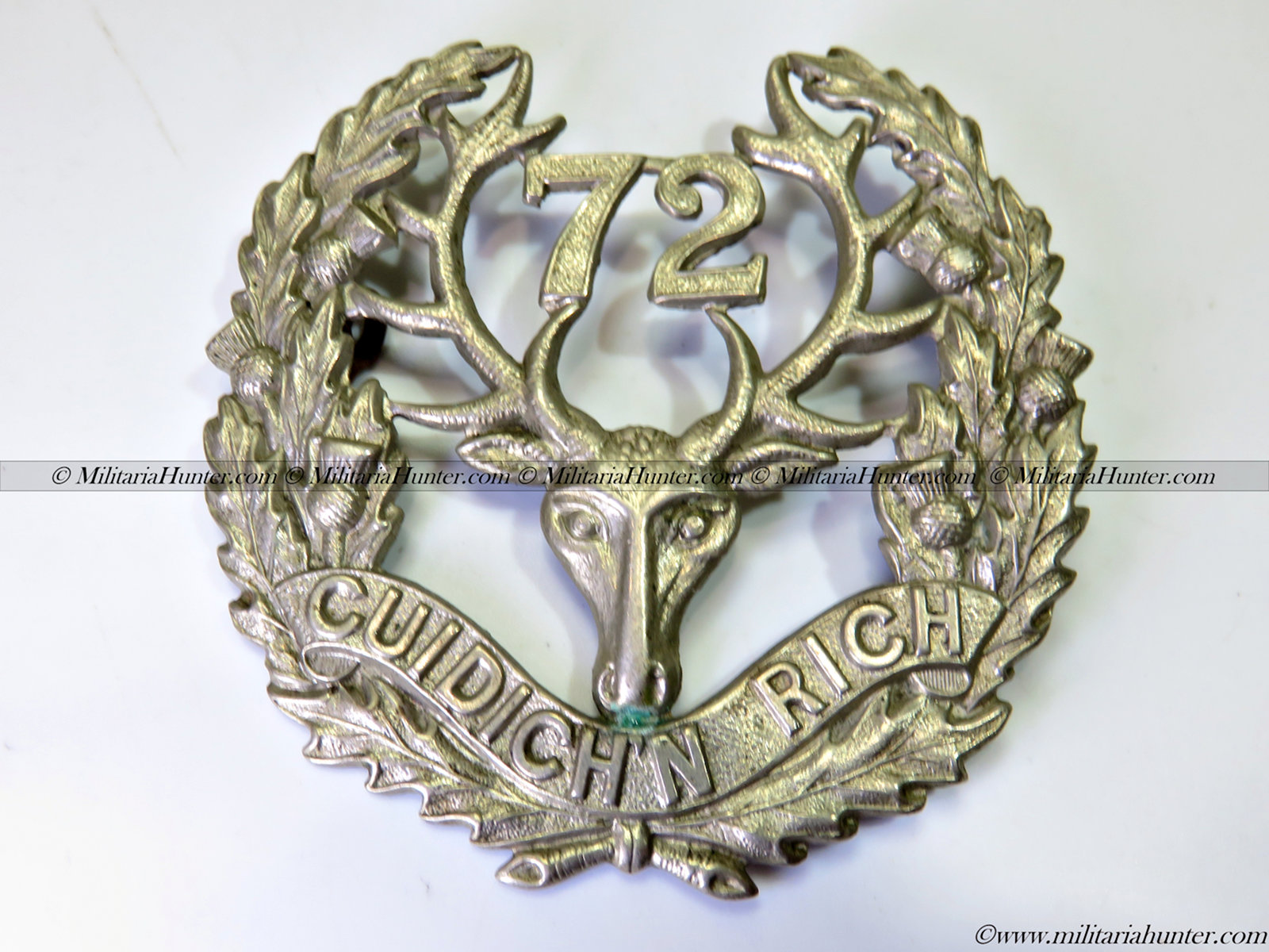 militaria : WW1 CEF 72nd Battalion Seaforth Highlanders of Canada Glengarry badge