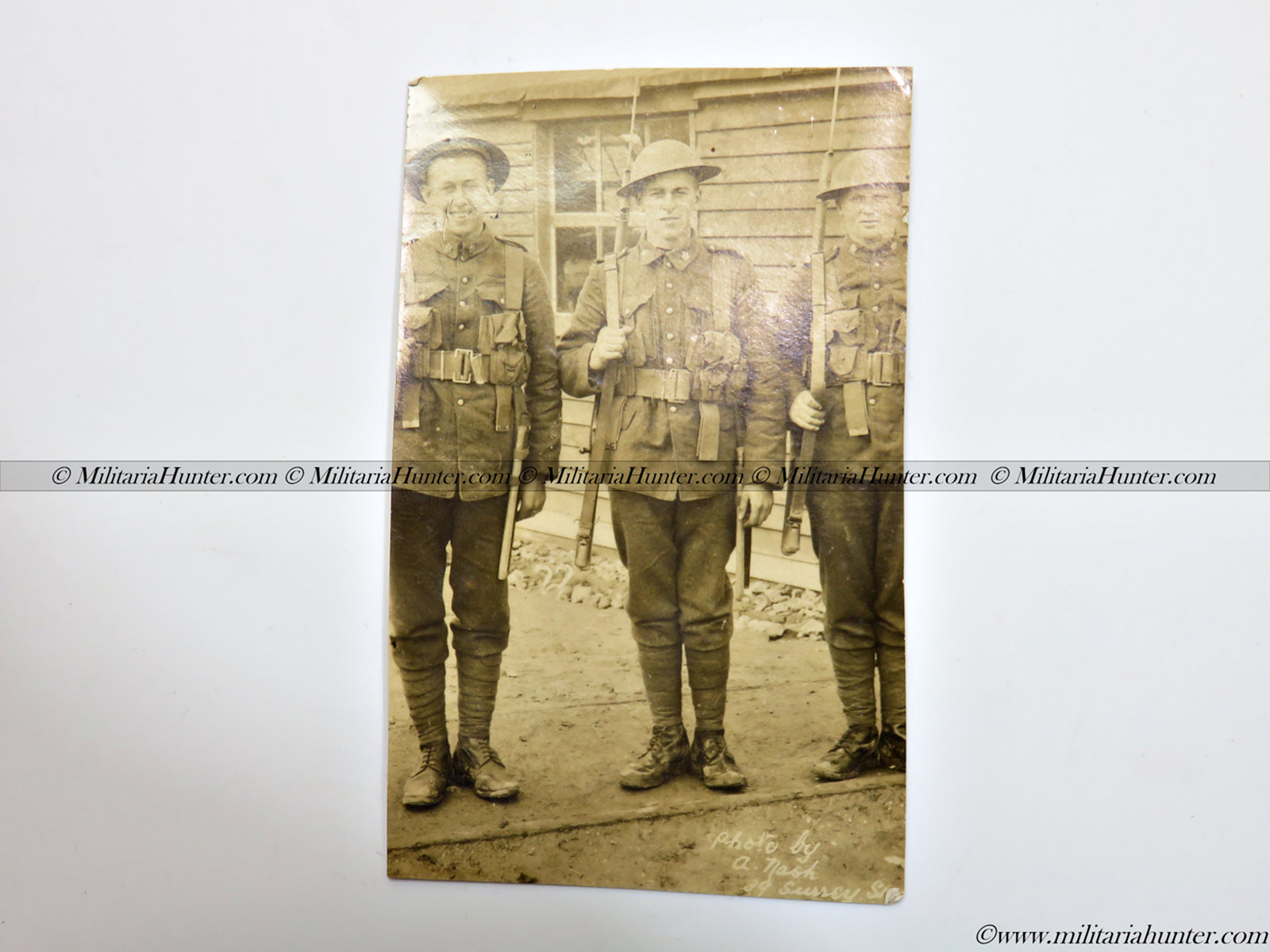 militaria : ww1 Canadian soldiers photo