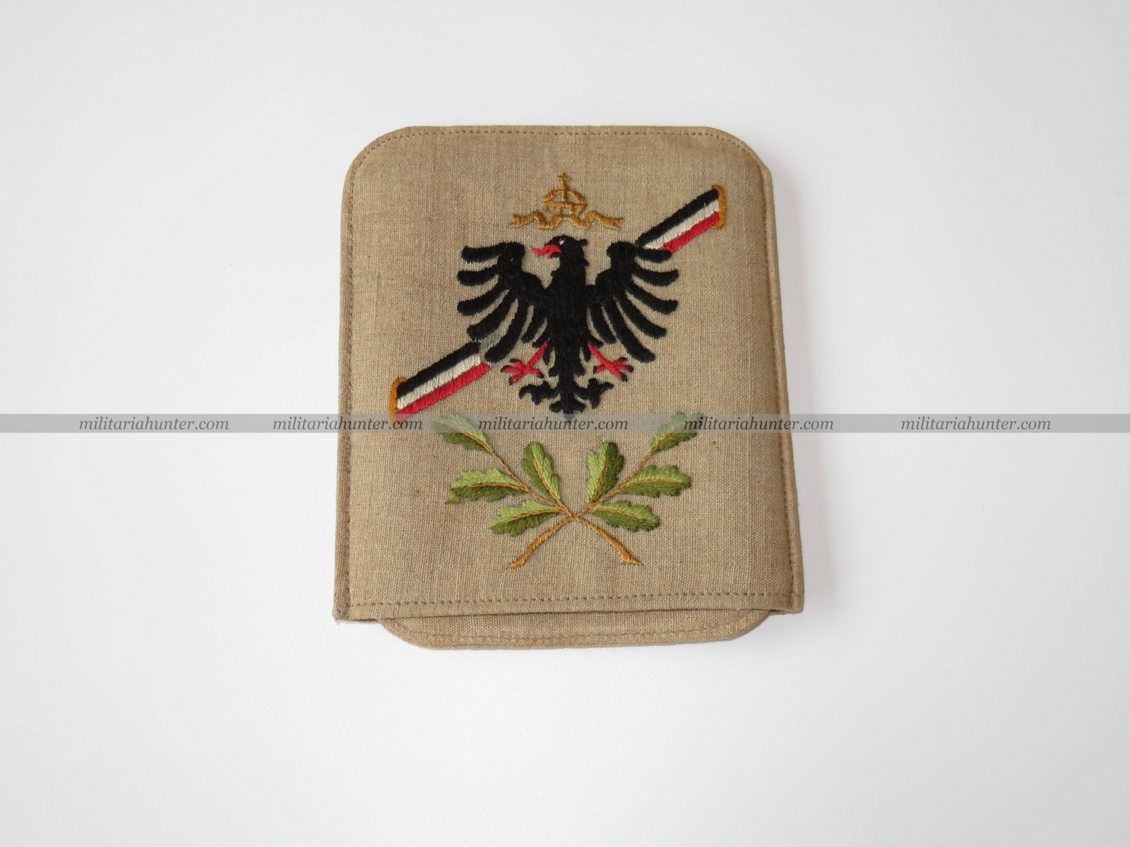 militaria : Pochette patriotique pour papier ou miroir