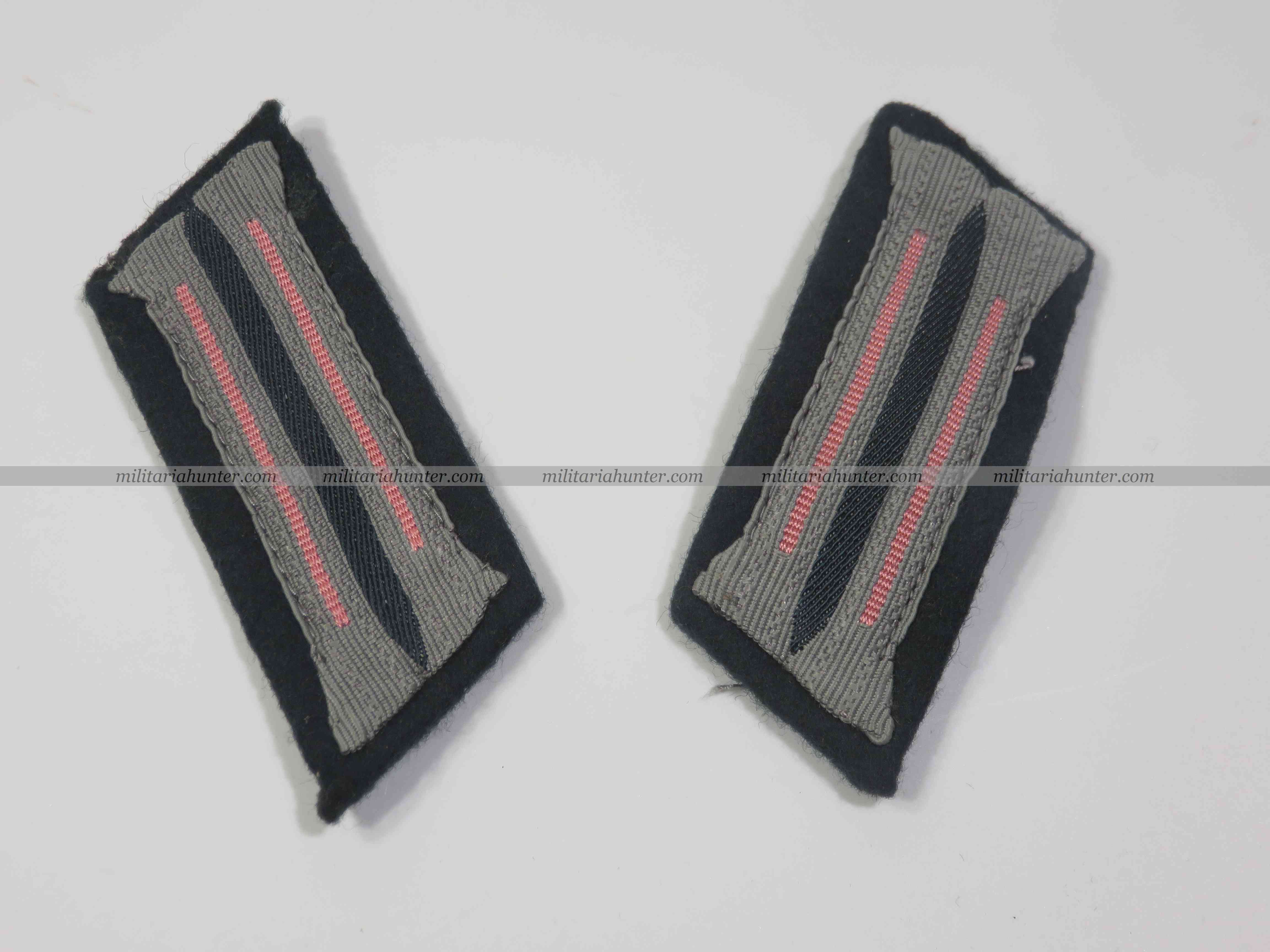 militaria : ww2 german panzer troops collar tabs - WH Panzertruppen Kragenspiegel