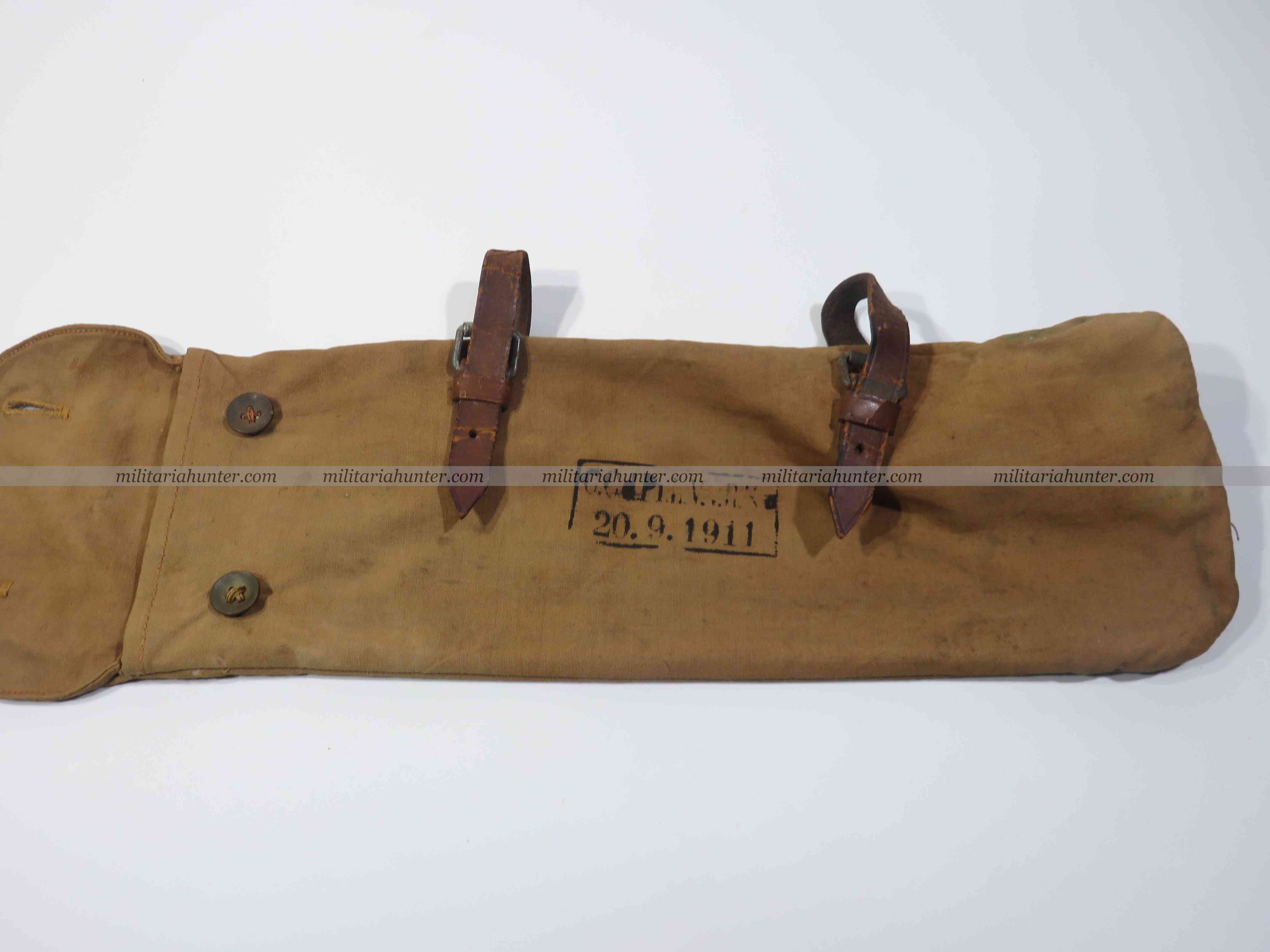 militaria : ww1 german red cross tent poles bag - housse piquets de tente Rotes Kreuz